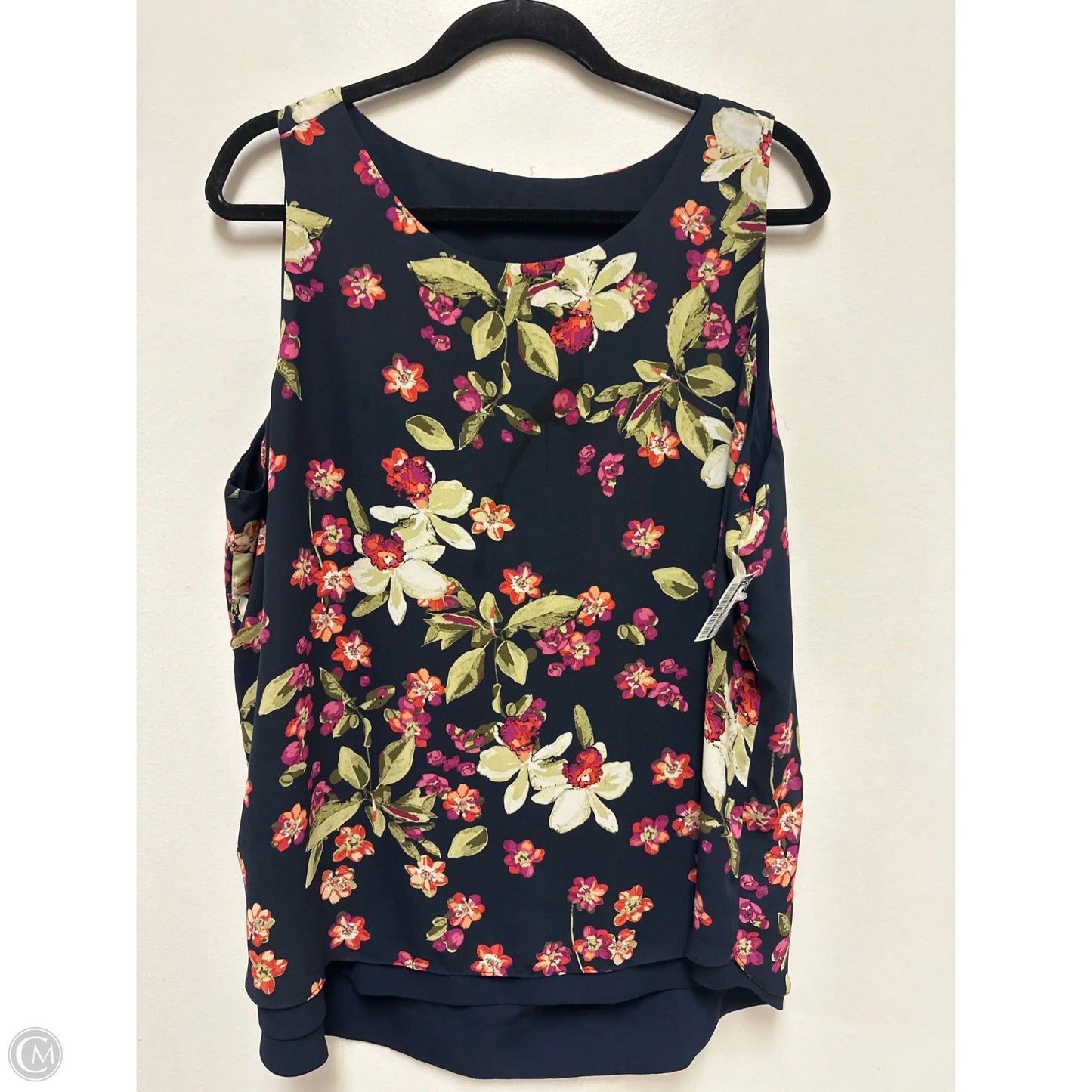 Top Sleeveless By Clothes Mentor In Floral Print, Size: Xl