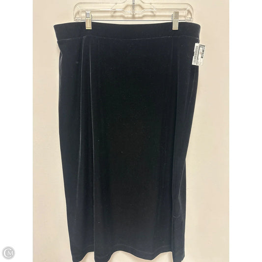 Skirt Maxi By Chicos In Black, Size: L