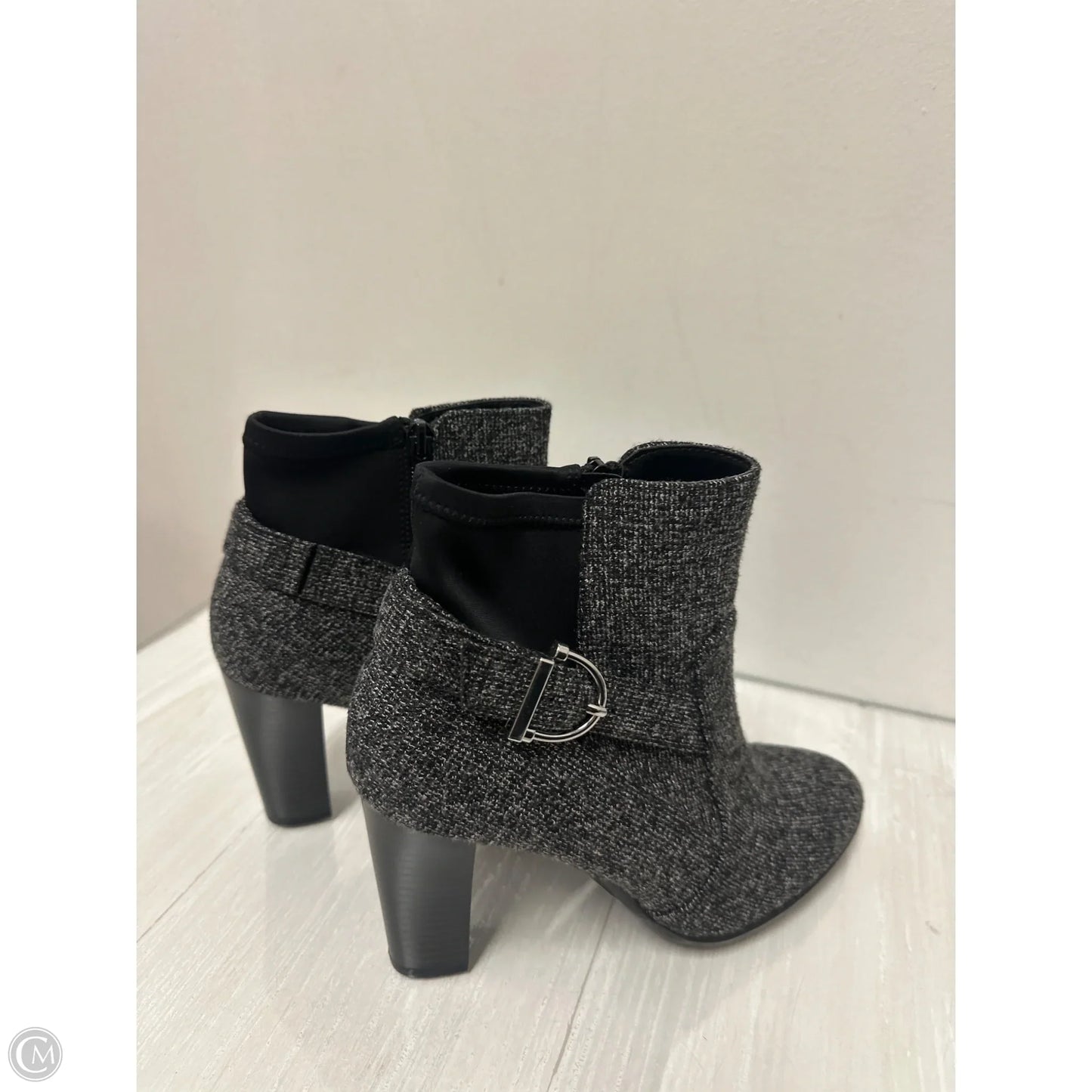 Boots Ankle Heels By Kelly And Katie In Grey, Size: 8