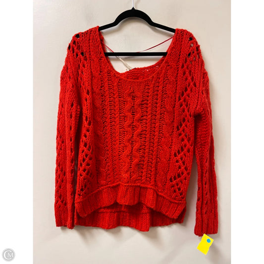 Sweater By Free People In Red, Size: S