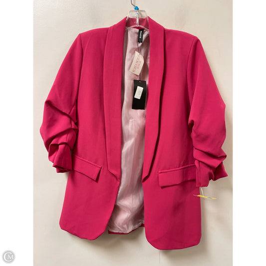 Blazer By Clothes Mentor In Pink, Size: L
