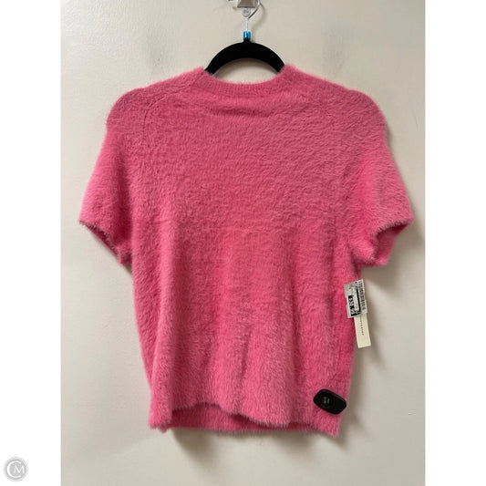 Sweater Short Sleeve By Maeve In Pink, Size: M