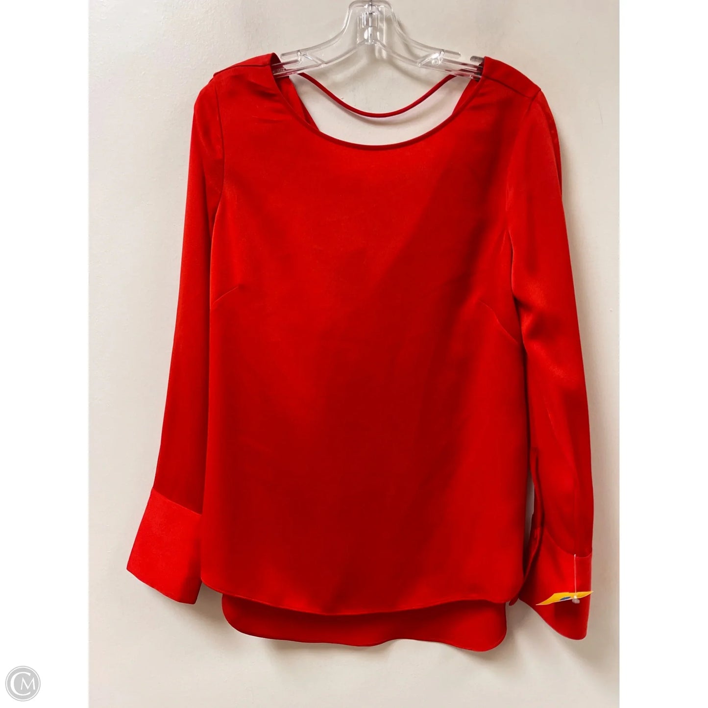 Top Long Sleeve By Bcbgmaxazria In Red, Size: S