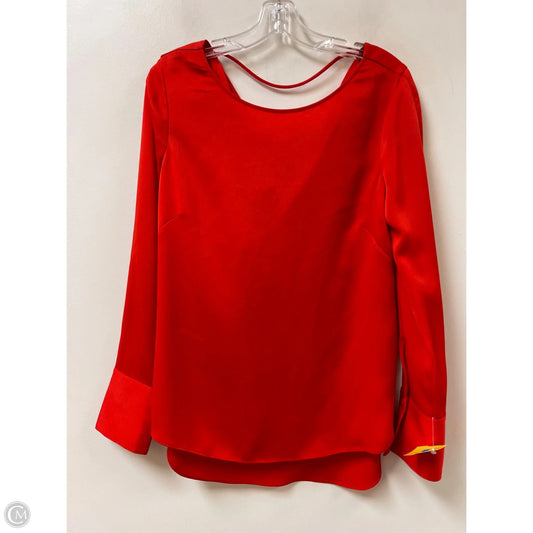 Top Long Sleeve By Bcbgmaxazria In Red, Size: S