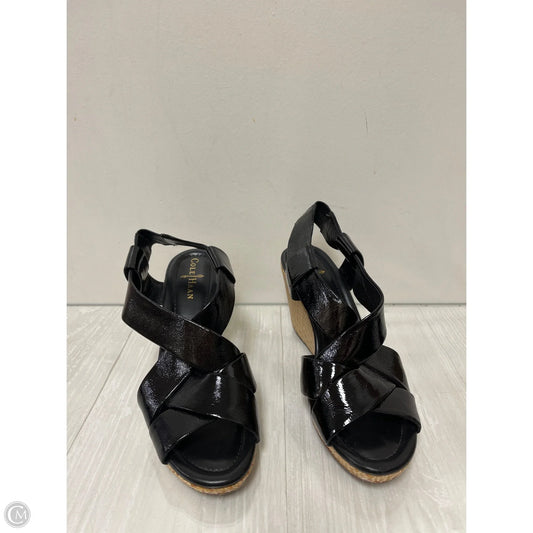 Sandals Heels Wedge By Cole-haan In Black, Size: 8