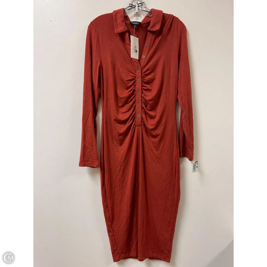 Dress Casual Maxi By Gigio In Orange, Size: L