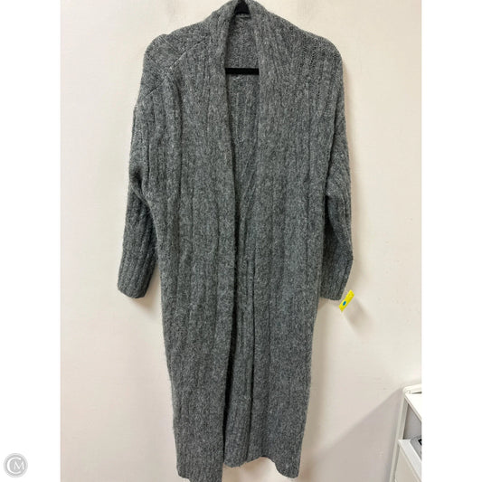 Sweater Cardigan By Express In Grey, Size: S