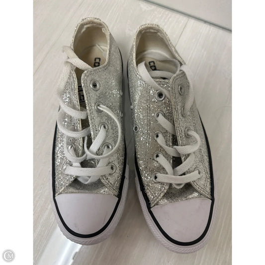 Shoes Sneakers By Converse In Silver, Size: 6