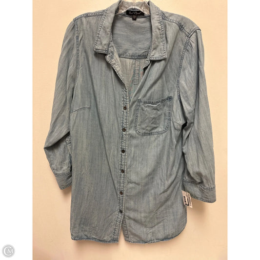 Blouse Long Sleeve By Velvet Heart In Blue, Size: 1x