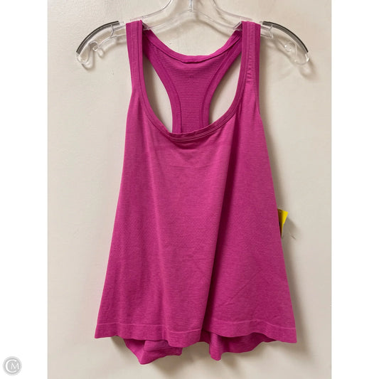 Athletic Tank Top By Lululemon In Pink, Size: Xl