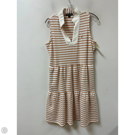 Dress Casual Midi By Nautica In Tan, Size: S