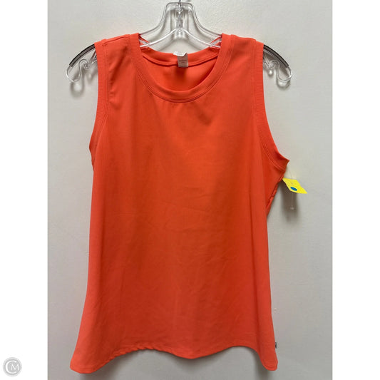 Athletic Tank Top By Marika In Orange, Size: Xl