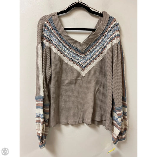 Sweater By Free People In Tan, Size: S