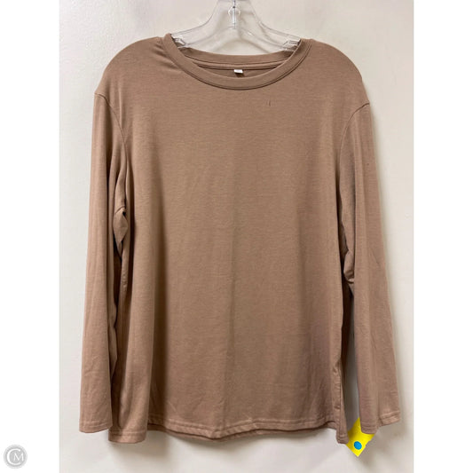 Top Long Sleeve By Clothes Mentor In Tan, Size: Xs