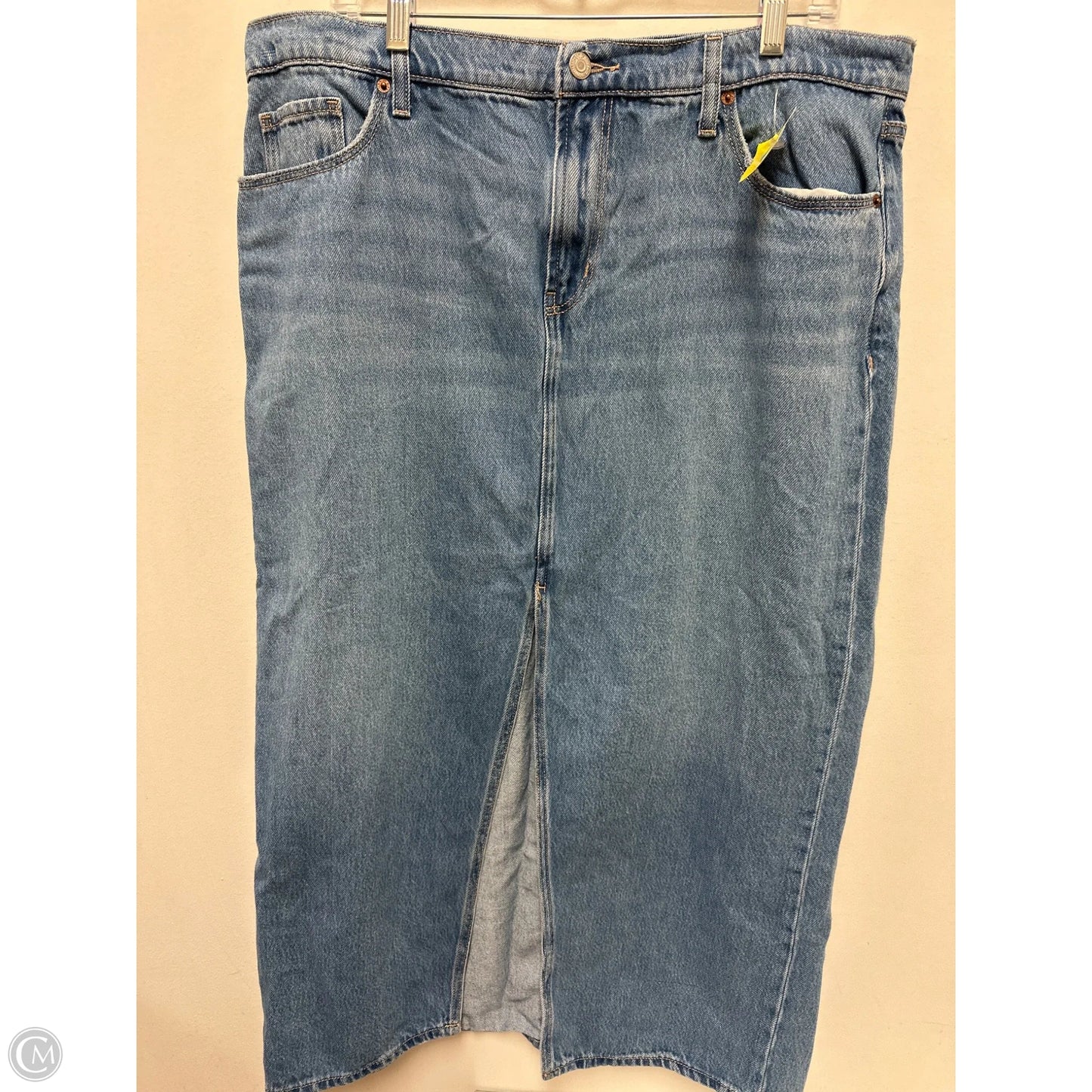 Skirt Maxi By Old Navy In Blue Denim, Size: 14