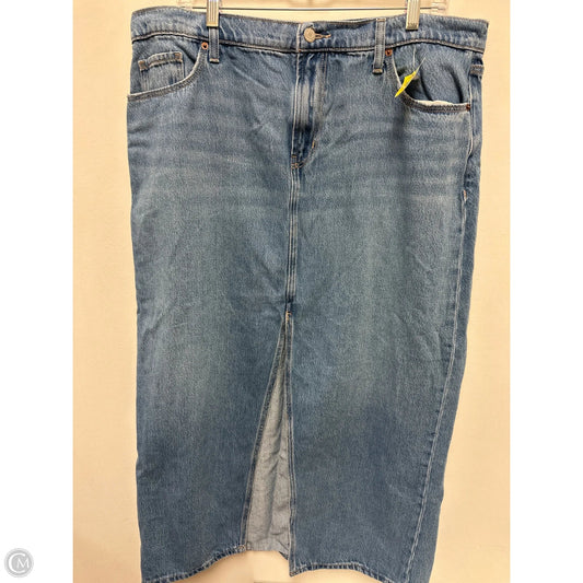 Skirt Maxi By Old Navy In Blue Denim, Size: 14