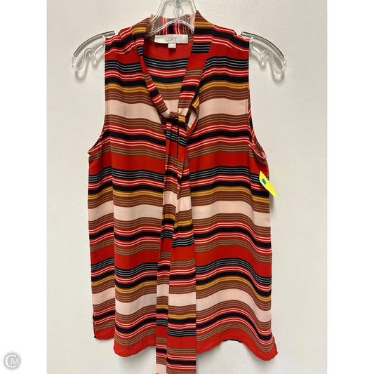 Top Sleeveless By Lord And Taylor In Red, Size: M