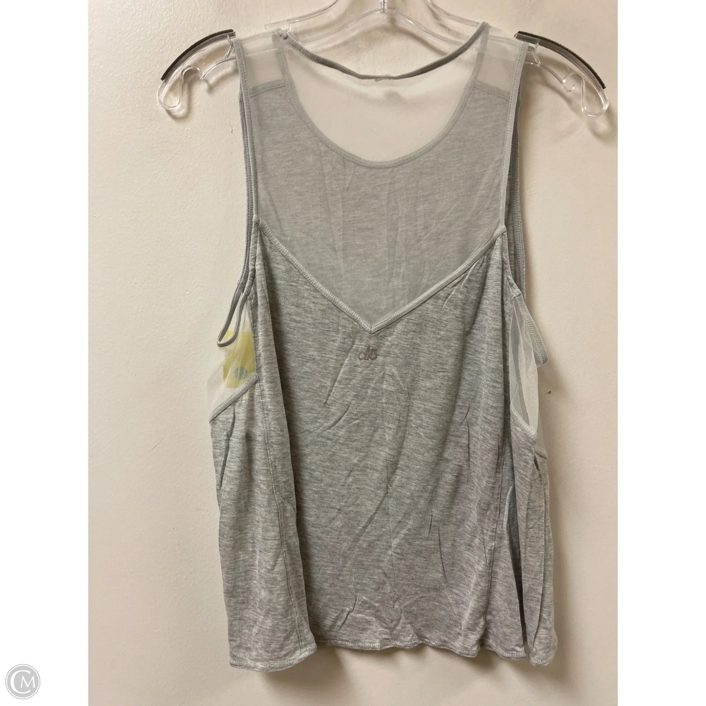Athletic Tank Top By Alo In Grey, Size: M