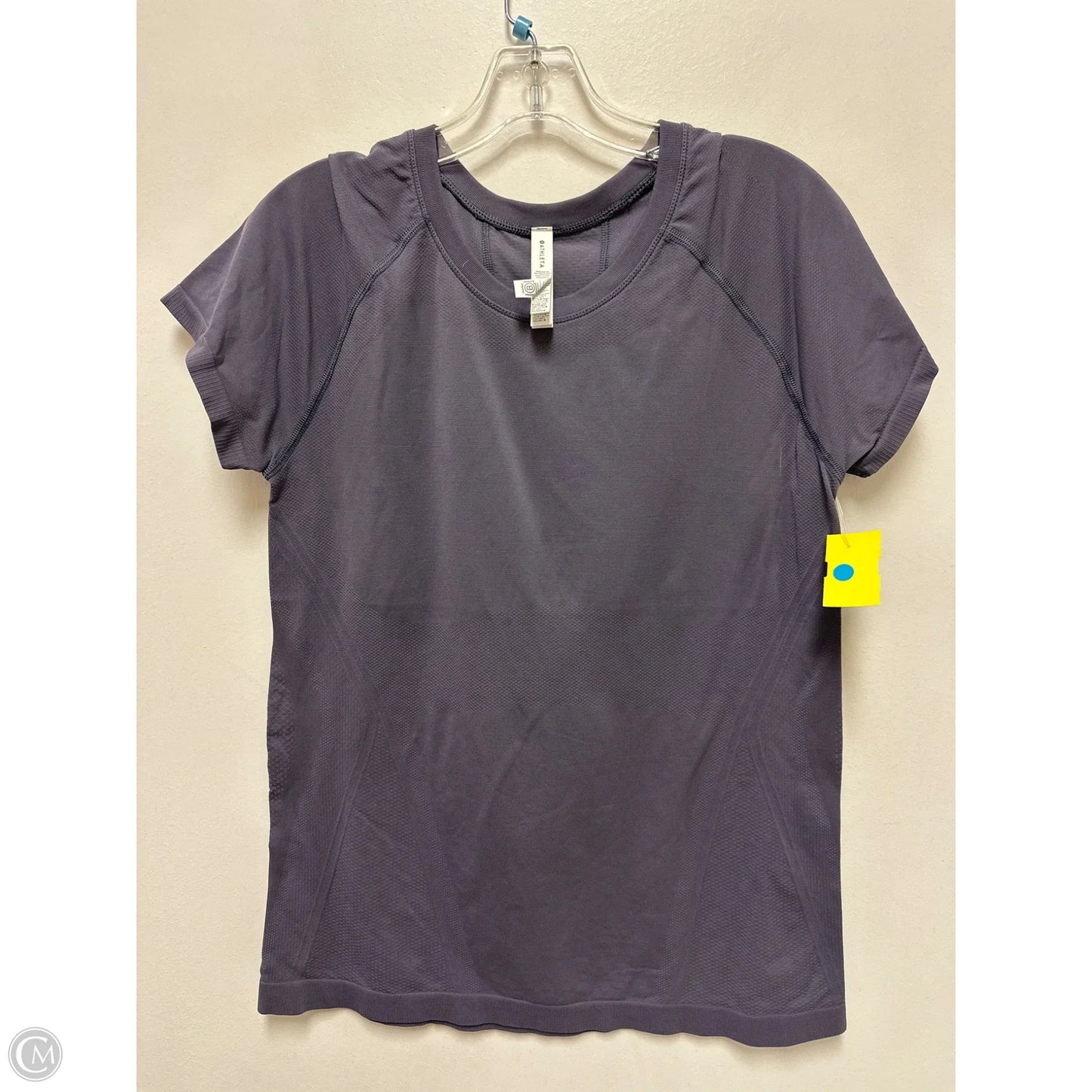 Athletic Top Short Sleeve By Athleta In Purple, Size: L