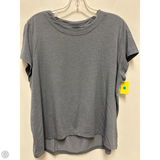 Athletic Top Short Sleeve By Athleta In Grey, Size: S