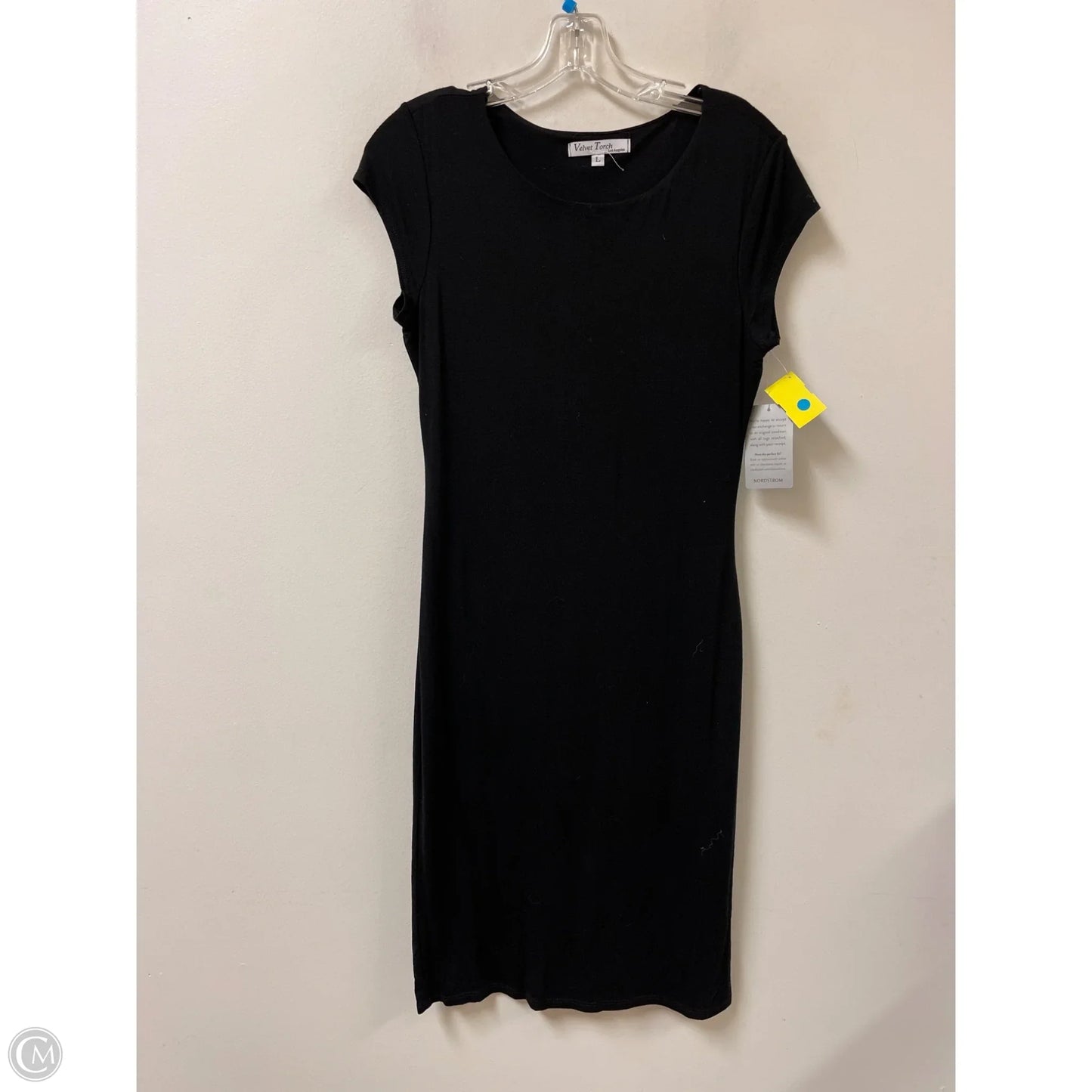 Dress Casual Midi By Clothes Mentor In Black, Size: L