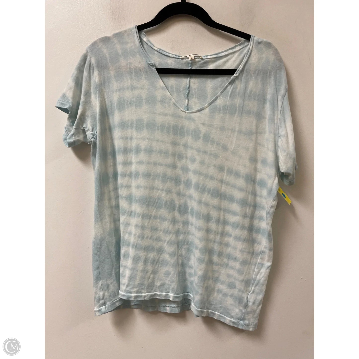 Top Short Sleeve By Cotton Citizen In Blue, Size: L