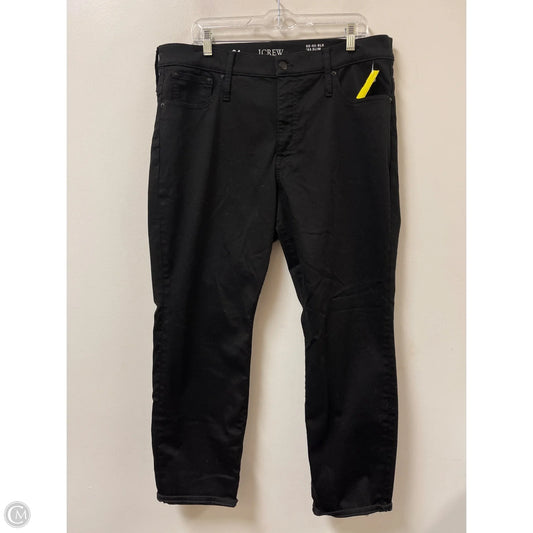 Jeans Straight By J. Crew In Black, Size: 18