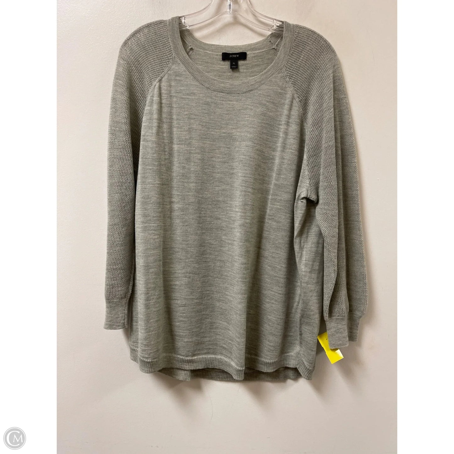 Top Long Sleeve By J. Crew In Grey, Size: Xl