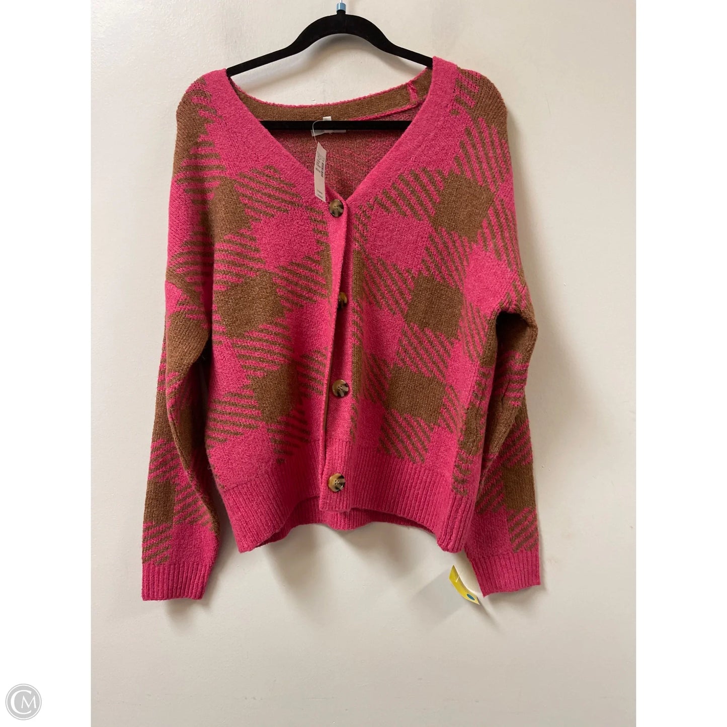 Sweater Cardigan By Maurices In Pink, Size: M