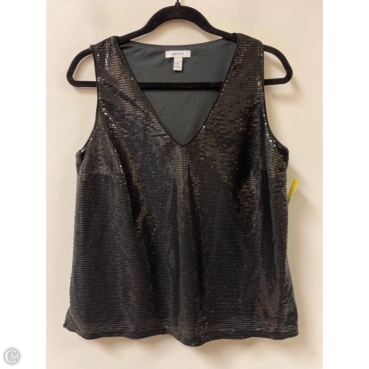 Top Sleeveless By Nine West In Black, Size: M