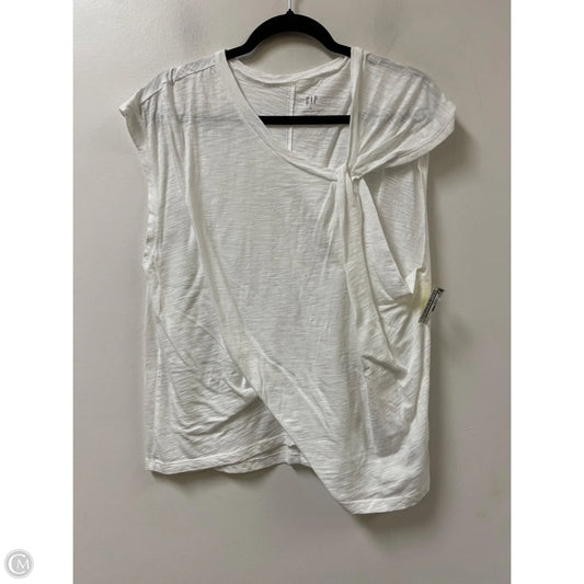 Top Short Sleeve By Gap In White, Size: Xl