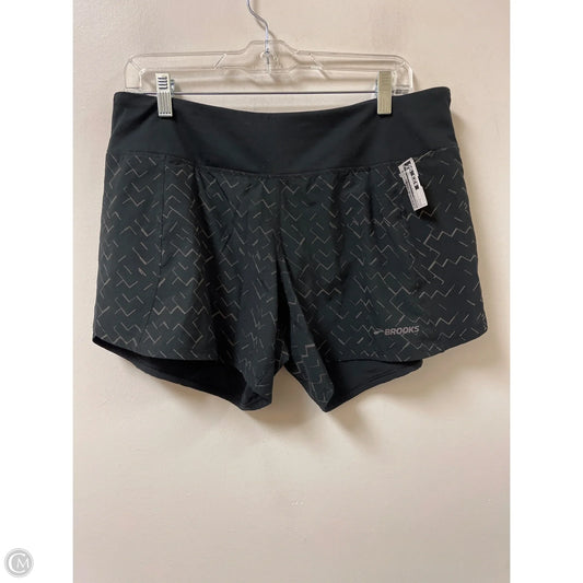 Athletic Shorts By Brooks In Black, Size: L