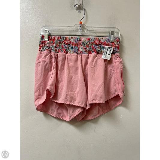 Athletic Shorts By Lululemon In Pink, Size: 8
