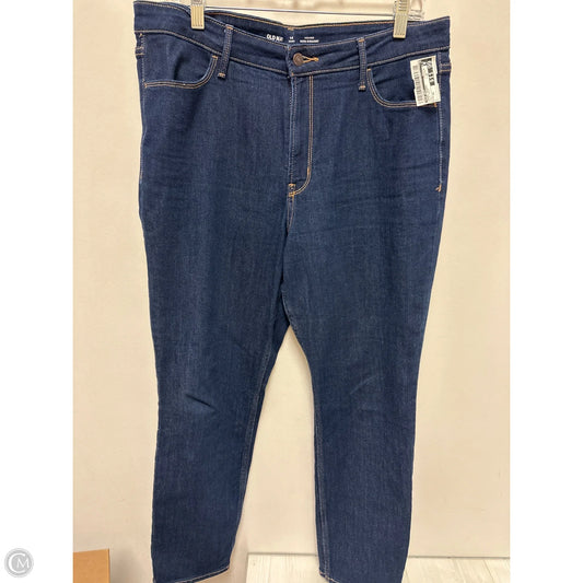 Jeans Skinny By Old Navy In Blue Denim, Size: 14