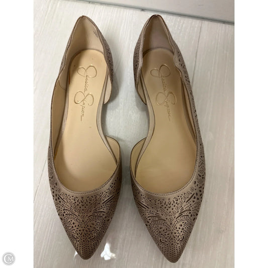 Shoes Flats By Jessica Simpson In Gold, Size: 7