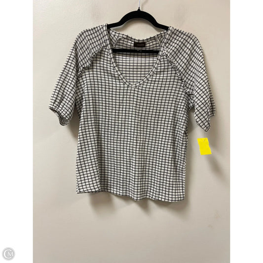 Top Short Sleeve By Crosby In Black & White, Size: Xs
