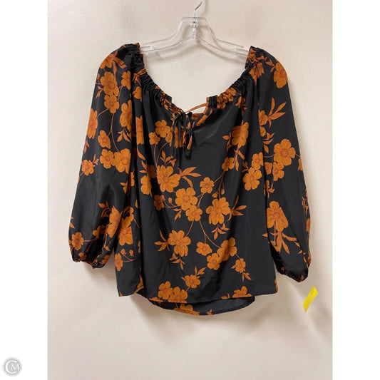 Top Long Sleeve By Sanctuary In Black, Size: L