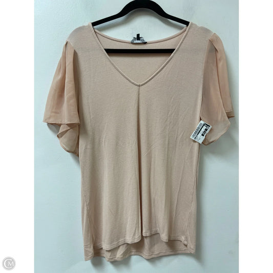 Top Short Sleeve By 1.state In Cream, Size: Xl