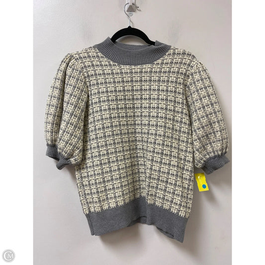 Sweater Short Sleeve By Thml In Grey, Size: M