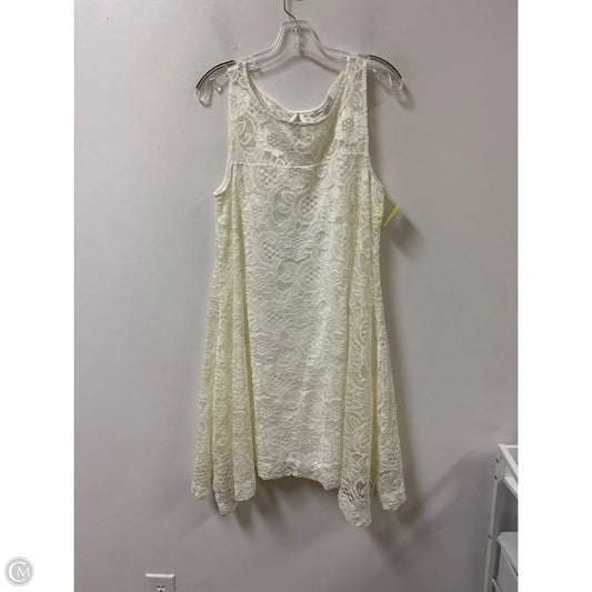 Dress Casual Short By Dressbarn In Cream, Size: L