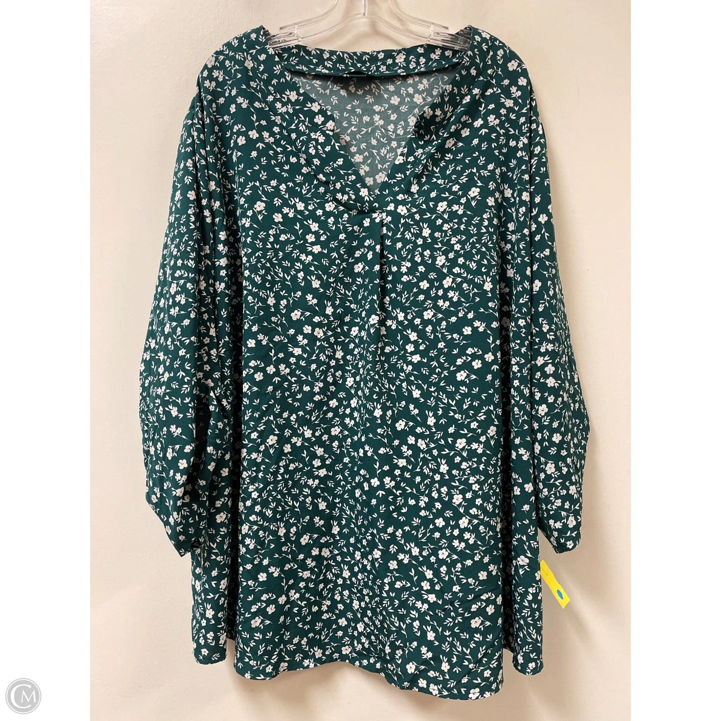 Top Long Sleeve By Bloomchic In Green, Size: 4x