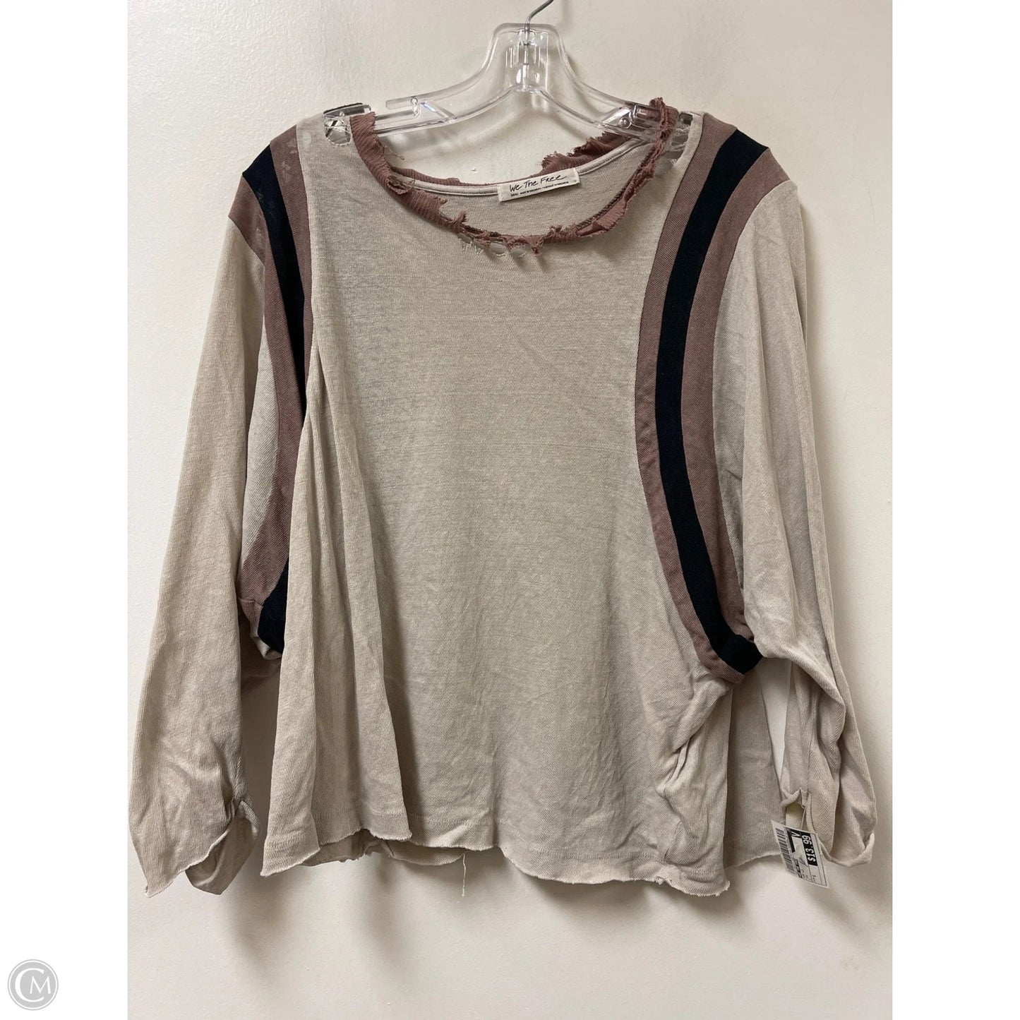 Top Long Sleeve By We The Free In Tan, Size: S