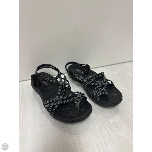 Sandals Flats By Skechers In Black, Size: 6