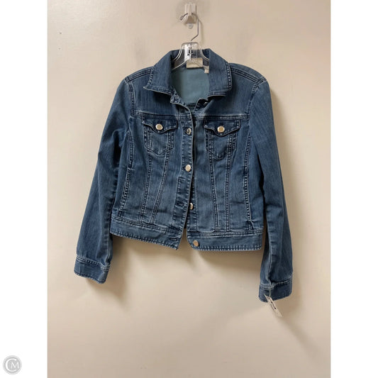 Jacket Denim By Chicos In Blue Denim, Size: S