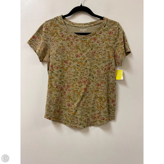 Top Short Sleeve By Old Navy In Floral Print, Size: Xs