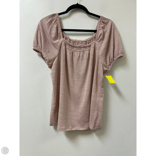 Top Short Sleeve By Wonderly In Pink, Size: S