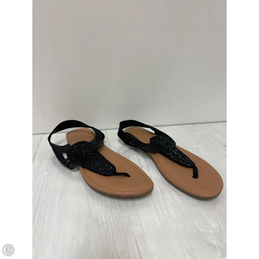 Sandals Flip Flops By Torrid In Black, Size: 12