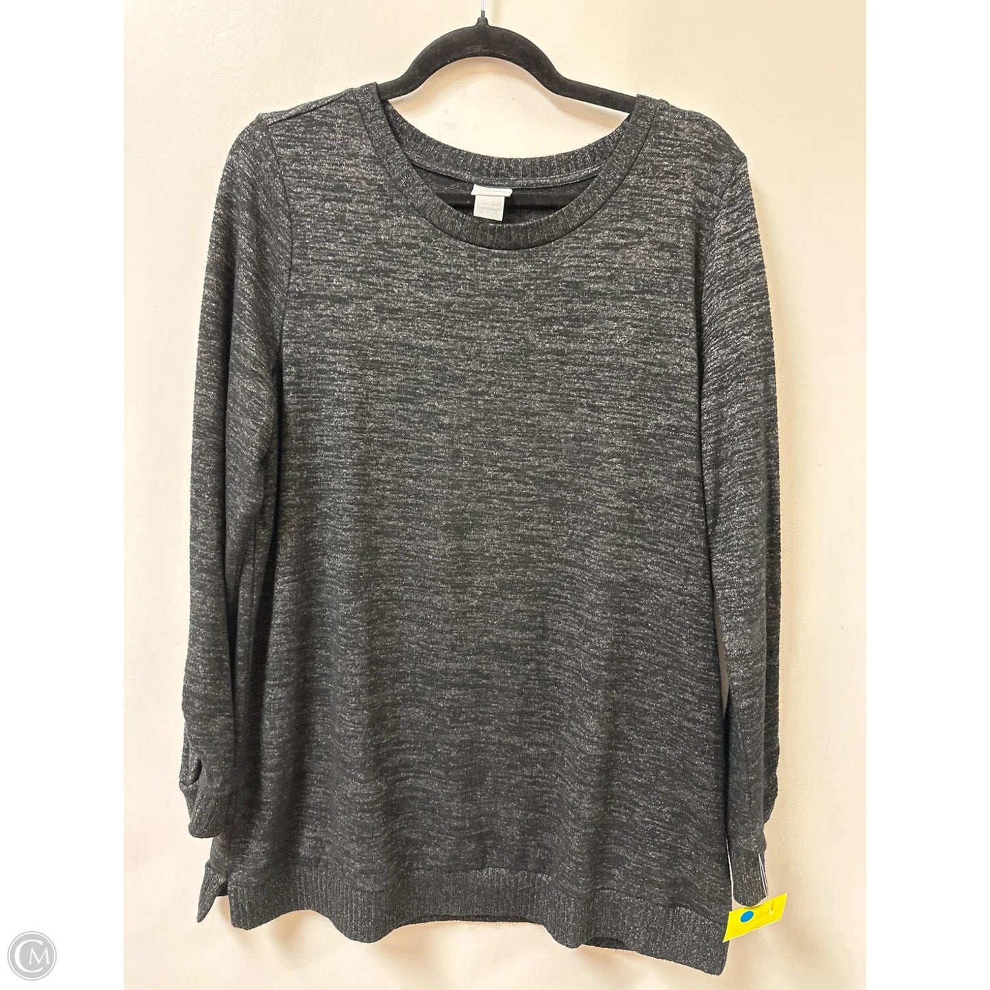 Sweater By Chicos In Black, Size: L