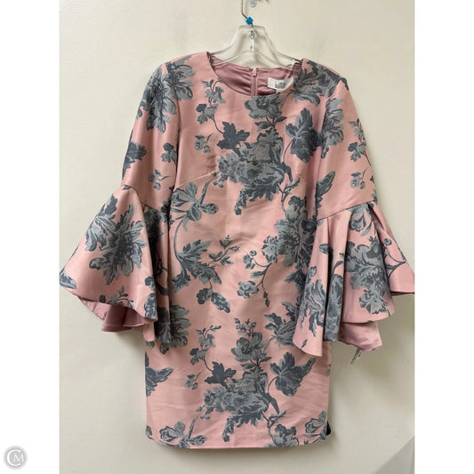 Dress Casual Midi By Badgley Mischka In Pink, Size: Xs