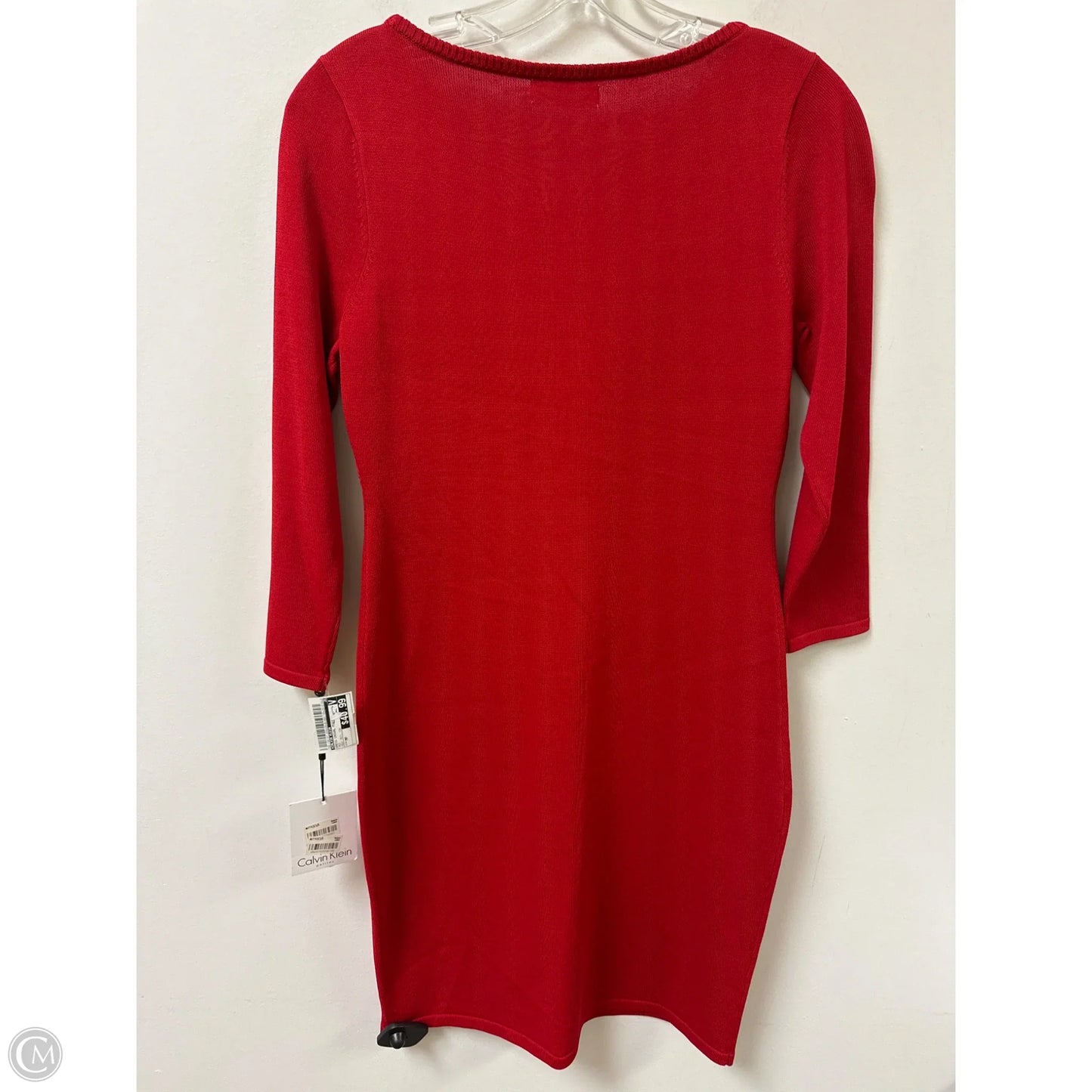 Dress Casual Midi By Calvin Klein In Red, Size: Mp
